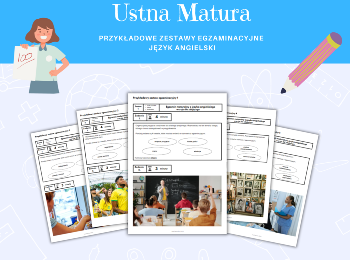 Matura Ustna Język Angielski Przykładowe zestawy egzaminacyjne 5 zestawów wersja dla zdającego i egzaminującego