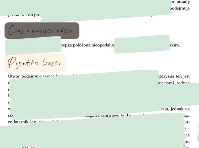 Latarnik Henryk Sienkiewicz - opracowanie do E8 + 15 przykładowych zadań egzaminacyjnych