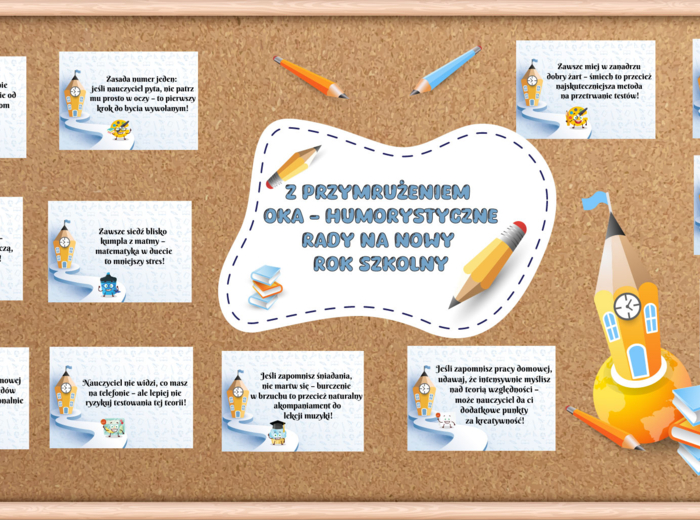 Z przymrużeniem oka || Humorystyczna gazetka na nowy rok szkolny