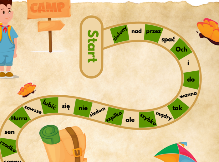 Części mowy - gra planszowa