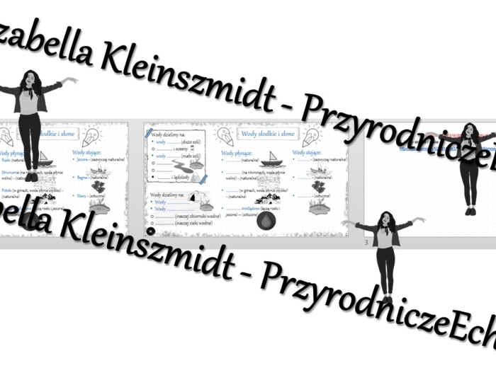 Minizestaw na temat „Wody słodkie i słone” – sketchnotka + karta pracy w power point + gratisowy link do prezentacji multimedialnej niekomercyjnej wykonanej w genial.ly do indywidualnego pobrania i użycia do celów niekomercyjnych. Przyroda 4, „Poznajemy 