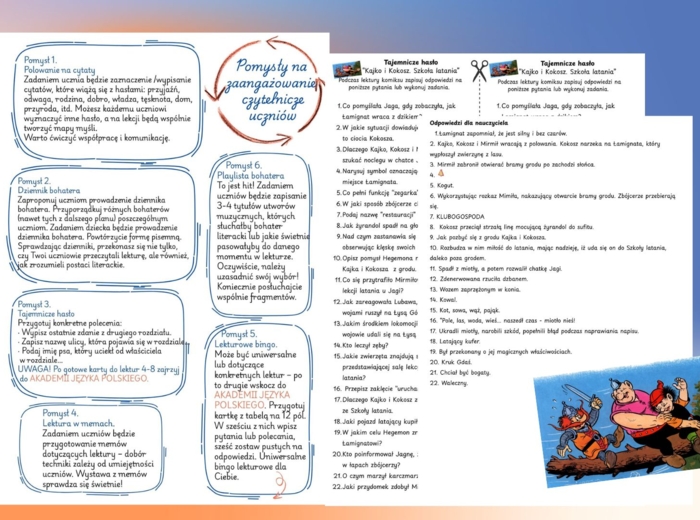 Kajko i Kokosz. Szkoła latania- pomysł na zaangażowanie czytelnicze uczniów