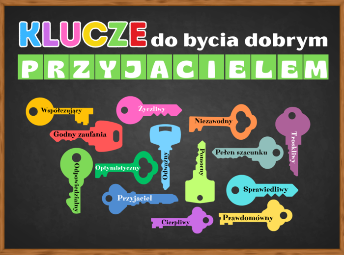 KLUCZE do bycia dobrym PRZYJACIELEM - zestaw materiałów edukacyjnych