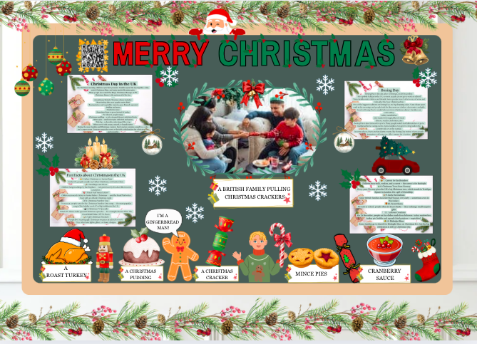 🎄 Mega Zestaw „Merry Christmas” po angielsku! 47 stron: Gazetka + Quiz + Listening+Odpowiedzi🎄