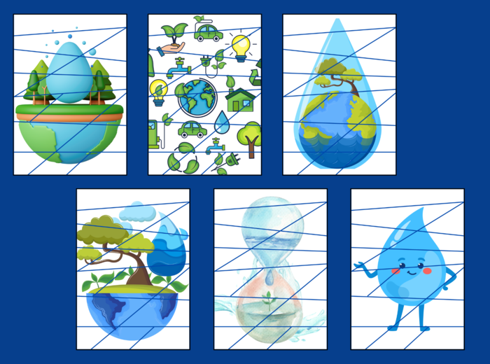 DZIEŃ WODY – puzzle –EKOLOGIA – wiosna - biblioteka – przedszkole – świetlica – 12 wersji