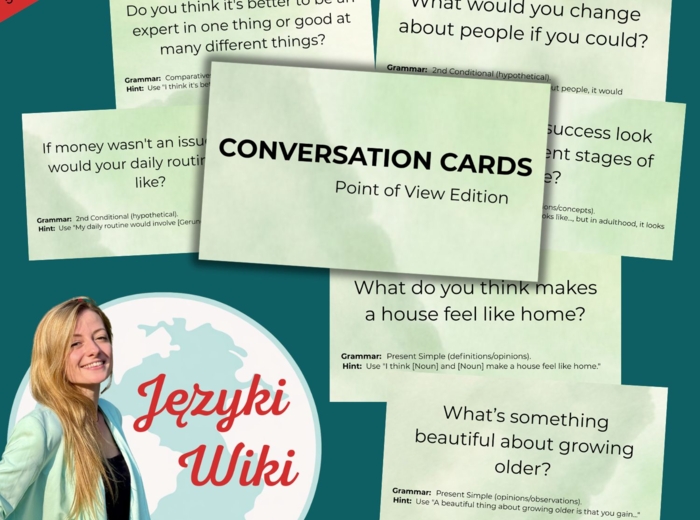 Point of View Edition - Conversation Cards. Karty konwersacyjne Języki Wiki