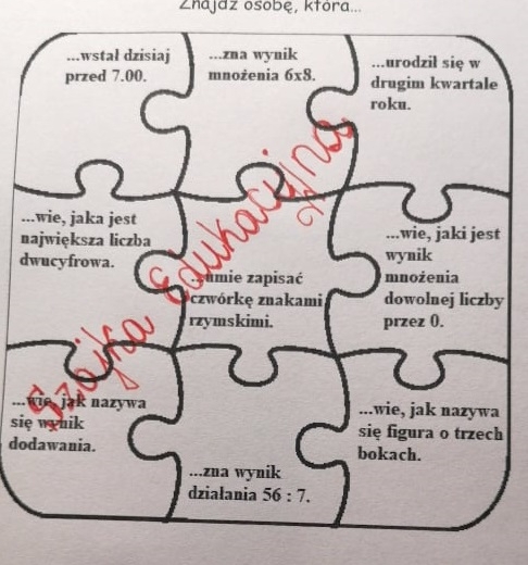 Znajdź osobę, która... - gra dydaktyczna