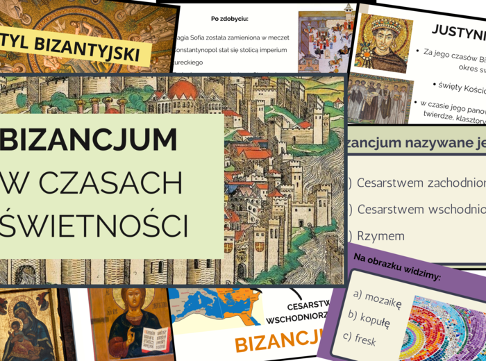Prezentacja multimedialna: Bizancjum w czasach świetności (41 slajdów)