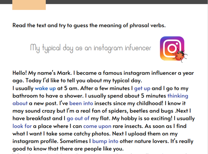 Phrasal verbs - czasowniki złożone