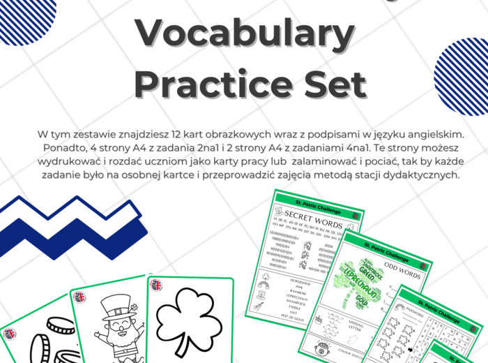 🍀 ST. PATRICK’S DAY – VOCABULARY SET☘️