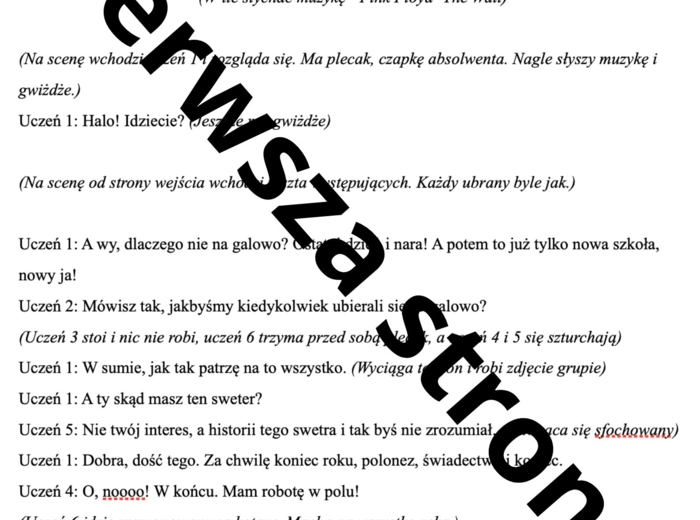 Scenariusz zakończenia roku szkolnego 2026 - klasa 8