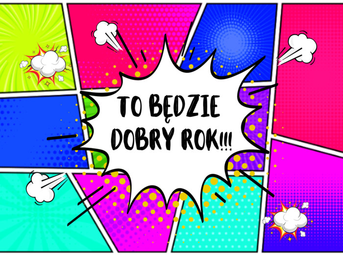 Gazetka motywacyjna na Nowy Rok.