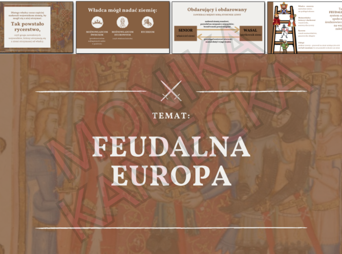 Feudalna Europa - prezentacja historia klasa 5