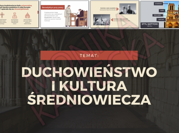 Duchowieństwo i kultura średniowiecza - historia klasa 5 prezentacja