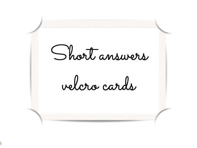 Karty typu 'task card' do ćwiczenia krótkich odpowiedzi: to be