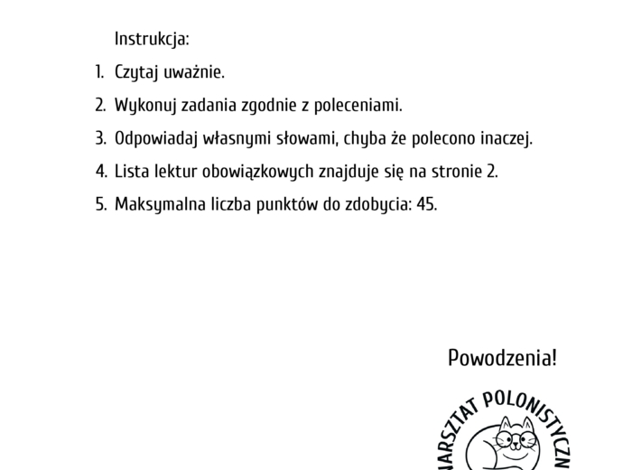 Egzamin ósmoklasisty / przykładowy arkusz nr 9: Mały Książę, recykling, ogłoszenie