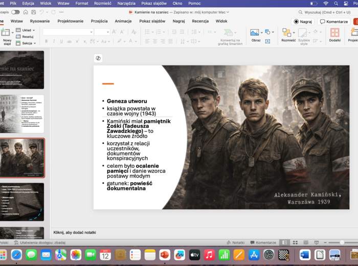 Kamienie na szaniec - nowoczesna prezentacja