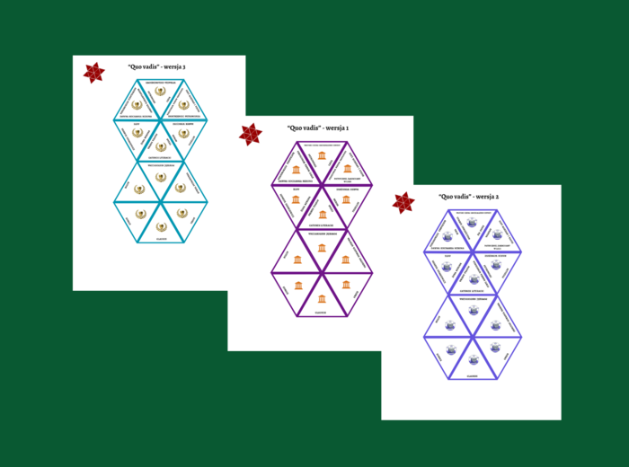 "QUO VADIS" – kl. 4-8 – trimino 12 elementów