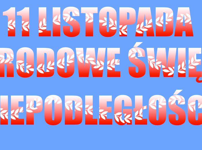 Święto niepodległości - napis plus szablony