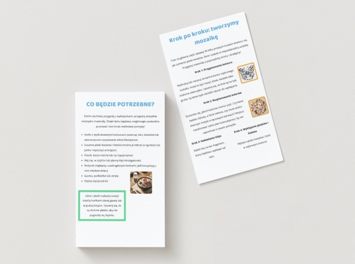 Mini-wyklejanki z naturalnych materiałów