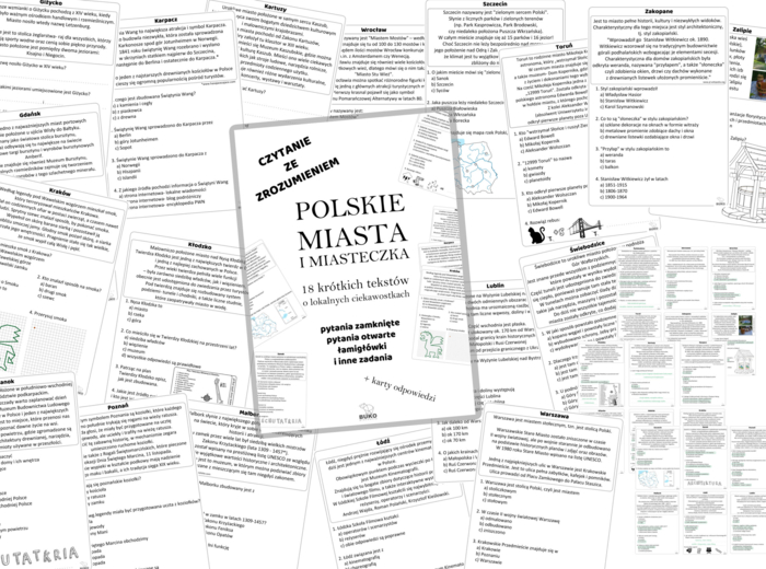 CZYTANIE ZE ZROZUMIENIEM. POLSKIE MIASTA I MIASTECZKA