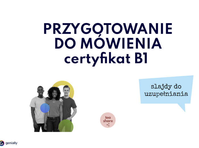 PRZYGOTOWANIE DO MÓWIENIA certyfikat B1 