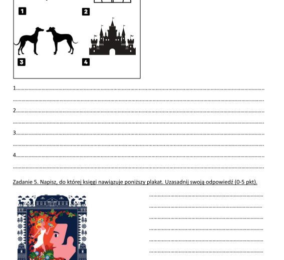 Pakiet 11 sprawdzianów do lektur z klas 7-8 + klucz odpowiedzi