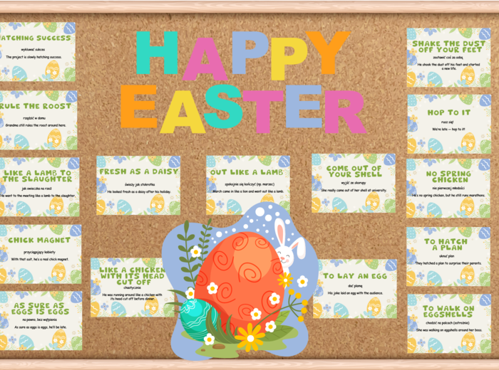 Easter– Gazetka anglojęzyczna na Wielkanoc z idiomami