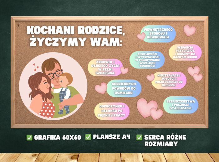 KOCHANI RODZICE, ŻYCZYMY WAM...