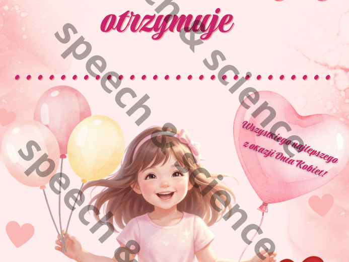 DYPLOM NA DZIEŃ KOBIET - Przedszkole | Żłobek | 8 marca