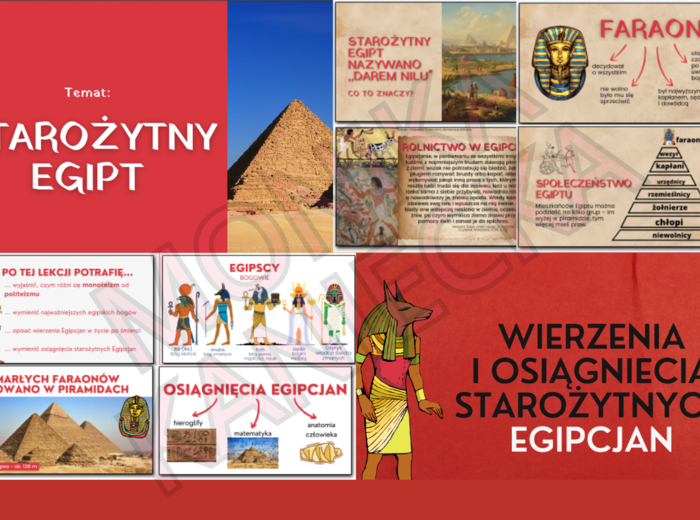 Starożytny Egipt i wierzenia starożytnych Egipcjan  - prezentacja historia klasa 5