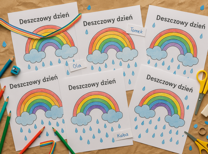 Karta pracy: Deszczowa pogoda – zadania tekstowe