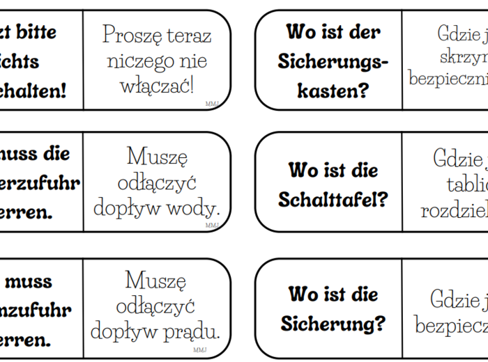 Słownictwo branżowe - budownictwo - język niemiecki