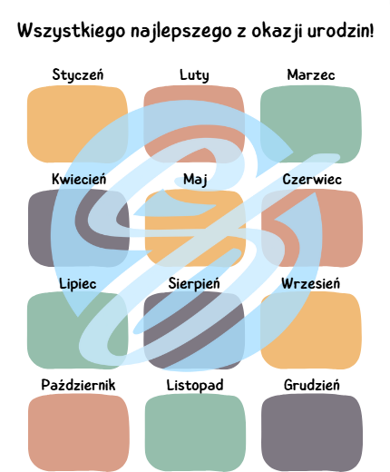 Kalendarz urodzinowy – Idealna dekoracja do sali przedszkolnej