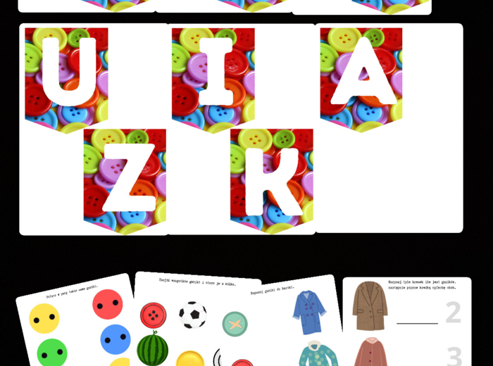 DZIEŃ GUZIKA 12 grudnia materiały