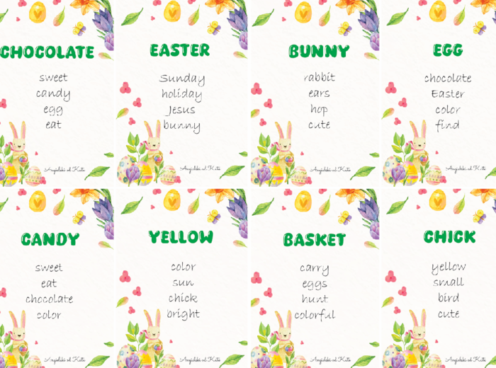 Easter (Wielkanoc) gra Taboo /68 kart