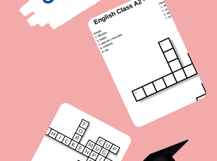 English Class A2 – Unit 8 – krzyżówki – Cele życiowe/Out of class_Życie toważyskie/Zgoda i jej brak/Dobre maniery