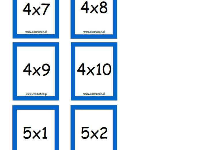Matematyczny pojedynek – tabliczka mnożenia