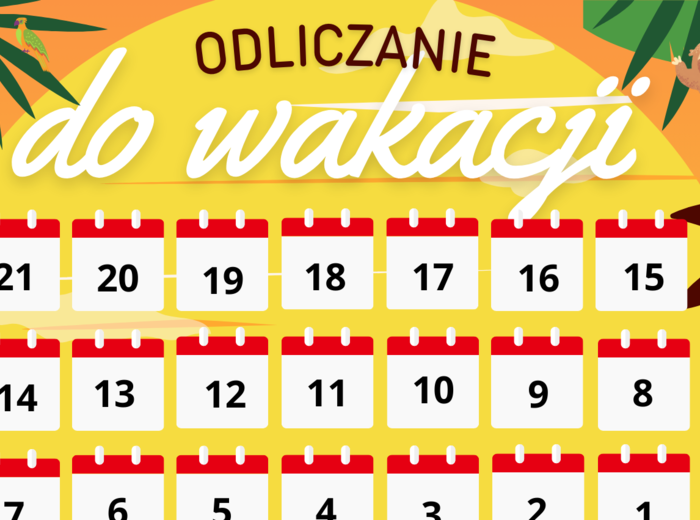 Odliczanie do wakacji, Plakat XXL
