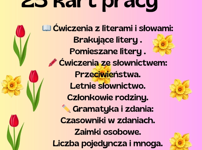 Angielski Wiosna 25 stron