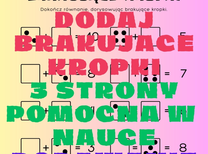 Dzień Kropki. Dodawanie.