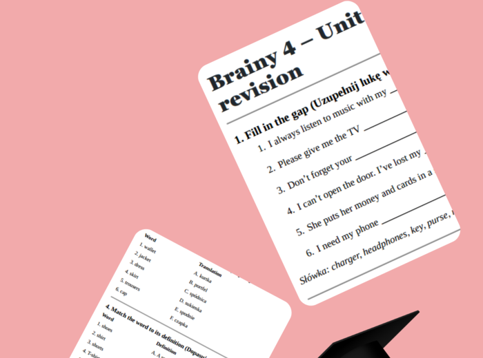 Brainy 4 – Unit 3 – vocabulary revision