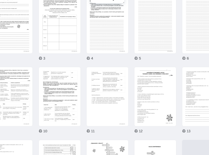 Opowieści z Narnii - PAKIET - kartkówka, sprawdzian, krzyżówka