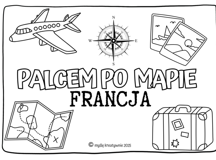 FRANCJA - PALCEM PO MAPIE
