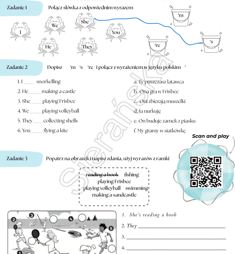 Tiger and Friends 3 Unit 6 At the beach GRAMMAR 1+2