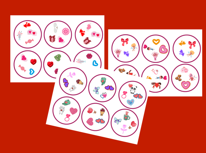 WALENTYNKI - dooble - 42 szt.