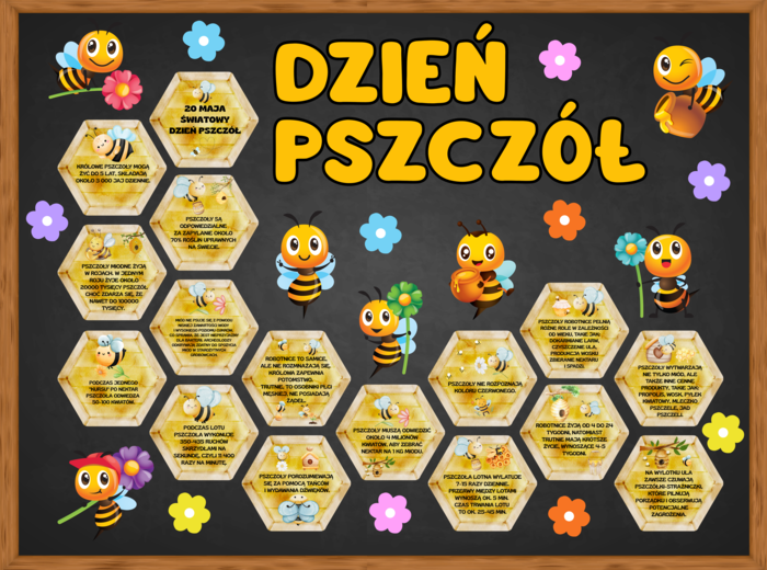 GAZETKA Z OKAZJI DNIA PSZCZÓŁ – MATERIAŁ DO DRUKU