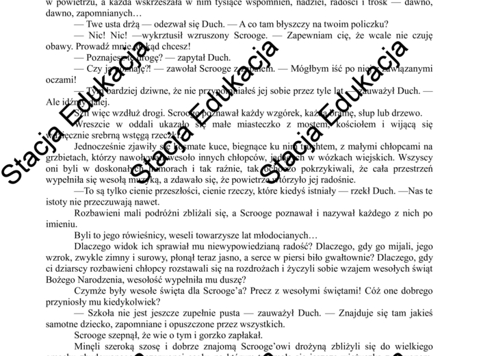 Egzamin ósmoklasisty – Arkusz z języka polskiego „Opowieść wigilijna” | Pełny test z kluczem odpowiedzi