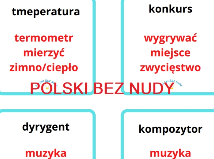 Taboo - wyrazy ą ę om em on en