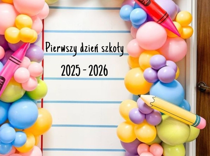 Dekoracja na pierwszy dzień szkoły